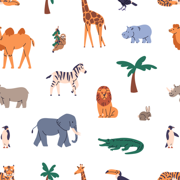 Zoo Animals Background
