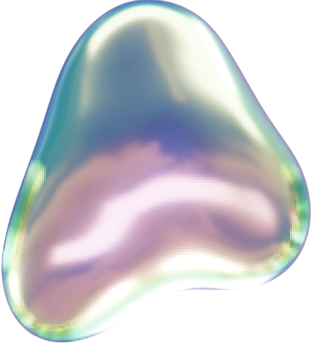 3D Liquid Chrome Modular Blob